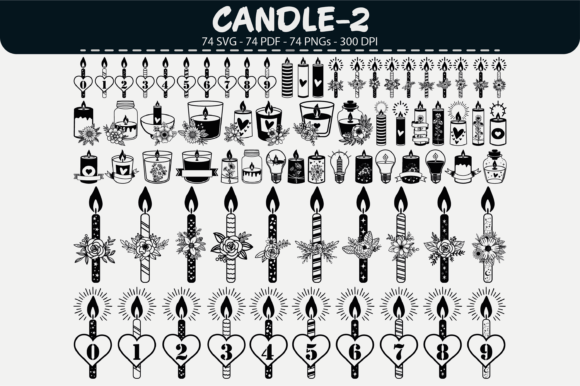 Candle Vector Clipart – 74 Designs for Crafters & Handmade Sellers