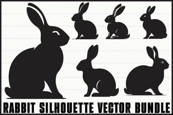 Cute Rabbit Silhouette Vector Bundle – A Designer’s Review for Branding & Graphics Use