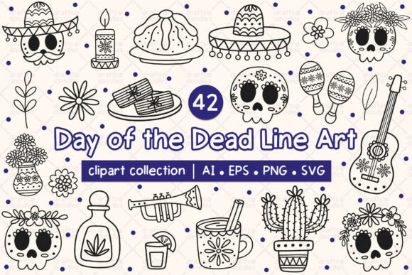 Day of the Dead Line Art Clipart Set: A Designer’s Real-World Review for Branding and Visual Projects