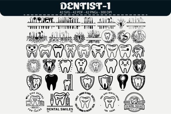 Dentist Vector Clipart – 42 Designs: Graphics & Illustrations for Content Publishers