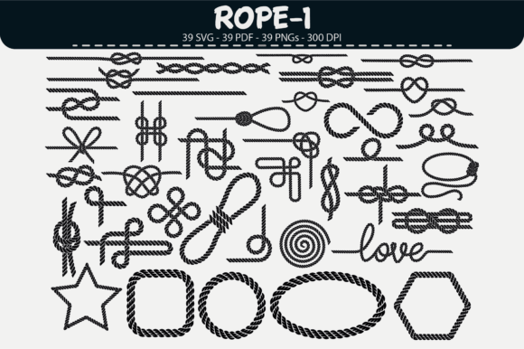 Elegant Rope Knots Vector Set – 39 Designs for Sophisticated Brand Graphics