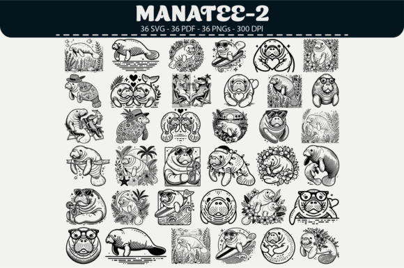 Manatee Clipart – 36 Designs: A Brand Designer’s Honest Review for Marketing & Visual Content Creation