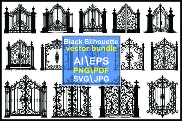 Ornate Wrought Iron Gates Silhouettes – A Designer’s Review for Real Client Projects