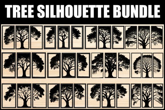 Tree Silhouette Bundle: Graphics & Illustrations for Digital Sellers
