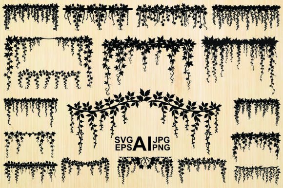 Vine Leaves Pattern Silhouettes: A Designer’s Review for Graphics & Illustrations Use